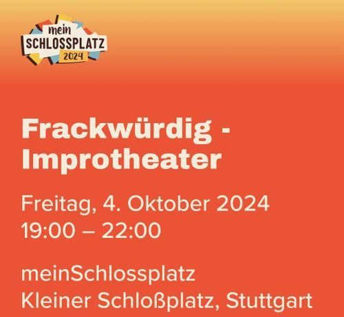 Impro bei „Mein Schlossplatz“